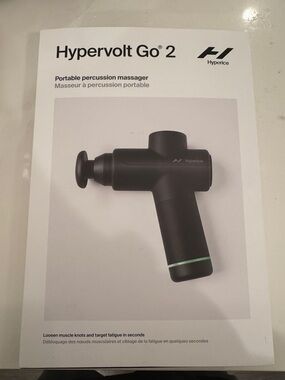 Hypervolt Go 2 Portable Percussion Massager by Hyperice — Black